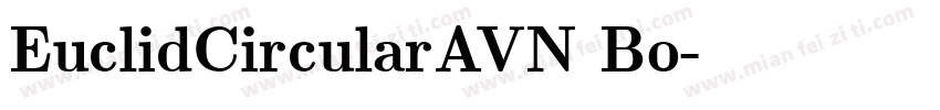 EuclidCircularAVN Bo字体转换